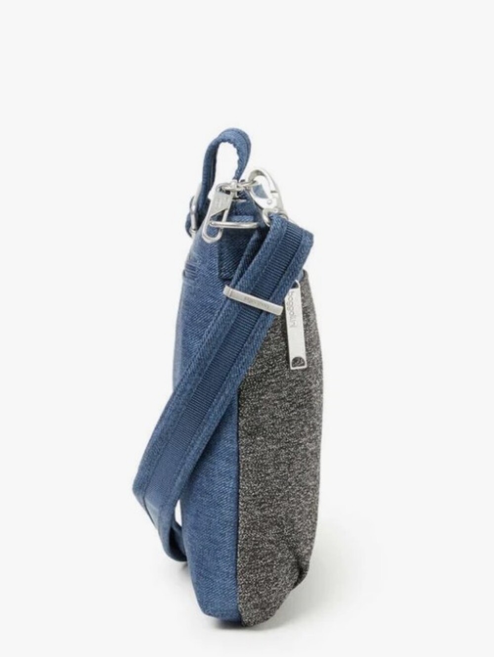 Baggallini Slim Crossbody Anti Theft Blue Grey NEW - Picture 5 of 13